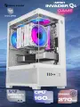 Корпус Invader Q4M + закаленное стекло, Micro-ATX, Mini-ITX, белый