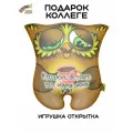 Штучки, к которым тянутся ручки/ Мягкая игрушка-открытка антистресс Совушка Кто рано встаёт, 26х26 см