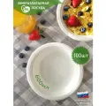 Тарелки одноразовые миски глубокие 600 мл биоразлагаемые, 100 шт