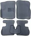 Автомобильные коврики ЕВА / EVA с бортами 3д / 3D для Dodge Caliber 2006-2013 / Додж Калибер серый(сота)-черный / резин подпятник