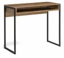 Письменный стол Лайфмебель Лео Лофт дуб делано темный / черный матовый