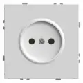 Розетка 2P Stekker Эмили со шторками белый фарфор RST16-5109-01 49876, цвет Белый фарфор/, материал /