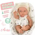 Испанская кукла для девочки Arias Calin reborn, реалистичная, виниловая, силиконовая, мини реборн пупс, 26 см