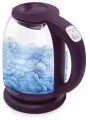 Чайник KITFORT КТ-640-5, 1,7 л, 2200 Вт, закрытый нагревательный элемент, терморегулятор, стекло, фиолетовый