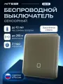 Беспроводной сенсорный выключатель HiTE PRO SN-R1 (цвет Светло-коричневый, радиовыключатель Хайт Про)