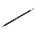 Faber-Castell Карандаш чернографитный Castell 9000 B с ластиком (119201), 1 шт.