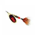 Блесна вращающаяся Mepps BLACK FURY MOUCHE, 1, Gold/Orange, комплект из 1 штука