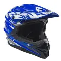 Мотошлем кроссовый AiM JK803 S(55-56) синий/белый