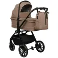 Детская универсальная коляска 3 в 1 Jovola Pepper, всесезонная, реверсивный блок, темно-бежевый