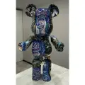 Игрушка Bearbrick Jean-Michel Basquiat #7 1000% - 70см, синий, коллекционная