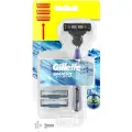 Многоразовый бритвенный станок Gillette Mach3 Start, синий