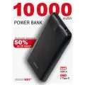 Внешний аккумулятор 10000 mAh WST Power Bank WP027 черный