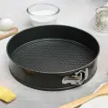 Форма для выпечки Доляна разъемная, Элин, Круг, d 28 см, антипригарная, черная
