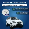 Стекла фар GNX для Hyundai Santa Fe 2 (2006-2012), комплект, поликарбонат