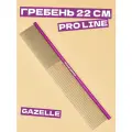 Профессиональный гребень для груминга собак и кошек Gazelle 22 см, Space Groom, длина зубьев 3,3 см