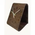 Настольные деревянные бесшумные часы цвета венге
