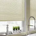 Жалюзи Эскар, горизонтальные, алюминиевые, 80x160 см, бежевые