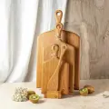 Набор кухонных разделочных досок для нарезки, подачи и сервировки/цельный дуб