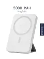 Магнитный powerbank ROCKET Energy 5000 mAh с подставкой, цвет: белый