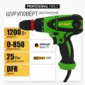 Шуруповерт ProCraft PB1200DFR, сетевой, профессиональный, 1200 Вт, зеленый