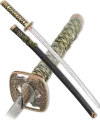 Меч China Light, сувенирное оружие, 70 см, черные ножны, подставка