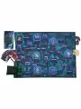 Набор 5 игрока для настольной игры Тираны Подземий (неон) с полем, планшетом и миниатюрами.