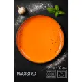 Тарелка фарфоровая пирожковая Magistro «Церера», d=18 см, цвет оранжевый