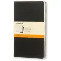 Набор Блокнотов Moleskin Cahier, 40 листов 13х21 см, цвет черный, в линейку, 3 штуки