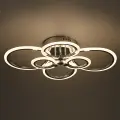 Люстра потолочная Семь огней SF7098/6C-CR LED 132 Вт регулируемый белый свет цвет серый
