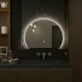 Зеркало в ванную с подсветкой настенное Alias Дафна 100*120 с нейтральной LED-подсветкой обрез снизу