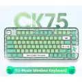 YUNZII x CoolKiller CK75 Игровая клавиатура беспроводная. Зеленая. Английская раскладка.