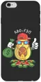 Силиконовый чехол на Apple iPhone 6s / 6 / Эпл Айфон 6 / 6с с рисунком Avo-Rap Soft Touch черный