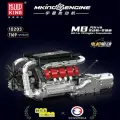 Конструктор MOLD KING 10203 двигатель V8 + коробка передач, пластик, 1169 элементов