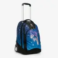 Сумка-рюкзак на колесах RUNA, Космокот, для фигурных коньков, роликов, одежды, экипировки и аксессуаров
