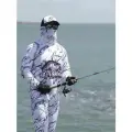 Камуфляжная одежда для рыбалки из ледяного шелка с солнцезащитным кремом, Летний камуфляжный рыболовный набор белый бриллиант