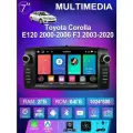 Штатная магнитола для Toyota Corolla E120 2000-2006 F3 2003-2020 (8 ядер, 6/128 ГБ,4G, wifi, carplay и android auto), GPS+Глонасс