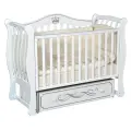 Кроватка для новорожденных Антел Luiza 33 белая 60 х 120