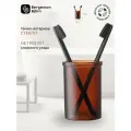 Стакан для зубных щеток Amber стеклянный темно-янтарный Bergenson Bjorn Bath BB0001035