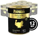 Влажный корм для собак Четвероногий гурман Golden line Индейка, 340 г х 12 шт.