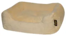 Лежанка для кошек и собак Pride меховая, цвет нежно-бежевый размер 60х50
