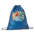 Сумка для сменной обуви LEGO NINJAGO, на завязках, полиэстер, цвет синий, 32х41см,11л