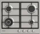 Варочная панель CANDY CHG6BF4WPXRU, нержавеющая сталь, 4 горелки