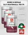 Кофе в зернах illy Guatemala (илли Гватемала), средняя обжарка, арабика, 3 шт по 250 г.
