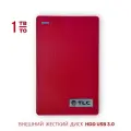 Внешний жесткий диск TLC Slim Portable 1,5 Тб HDD 2,5 накопитель USB 3.0, красный