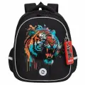 Ранец школьный формованный GRIZZLY с анатомической спинкой на ножках, для мальчика RAz-487-10/1