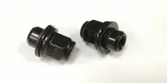 5 штук Гайка колесная чёрная M12 x 1,5 х 37,5 хром, пресс-шайба, аналог Toyota, Mitsubishi, Jaguar MR455707, 90084-94001, 90942-01033, C2C35294