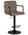 Стул барный DOBRIN KRUGER ARM BLACK, LM-5011_BlackBase, какао вельвет (LAR-E2041-05)