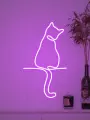 Кот неоновая лампа, светильник