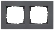 Gira E2 Антрацит Рамка 2-ная заподлицо