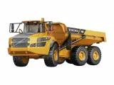 Самосвал на радиоуправлении Double E E591-003 Volvo A40G, 1:20, желтый/черный, с пультом ДУ